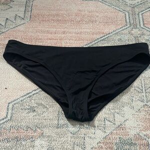 Athleta Black Low Rise Bikini Bottom Large